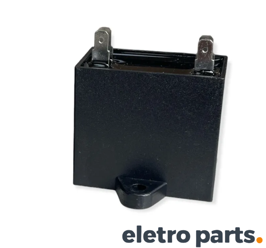 Capacitor CBB61 8uF 250VAC Quadrado Faston 5% - Imagem 2