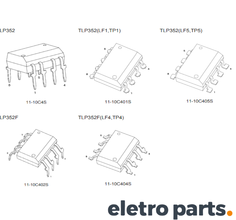 CI TLP352 Driver Isolado MOSFET IGBT DIP-8 - Imagem 2