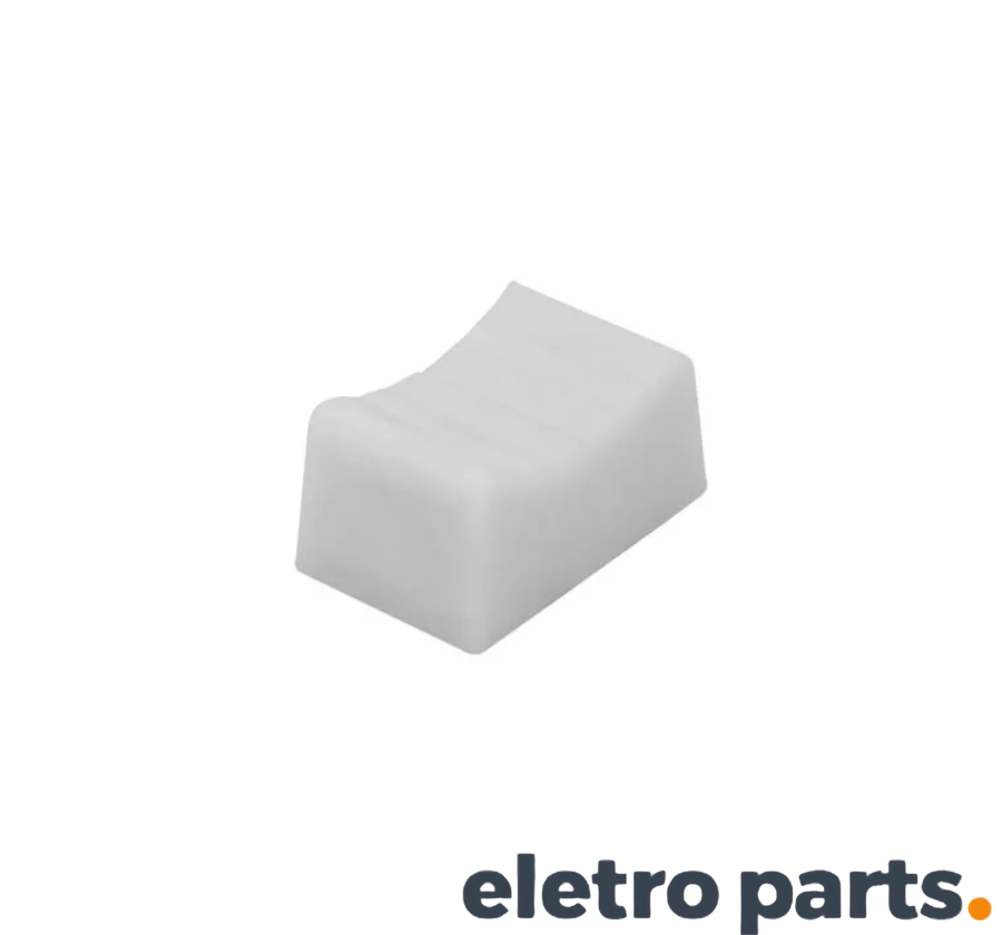 Knob AD41FP Branco 16x10x7mm Para Potenciômetro Deslizante