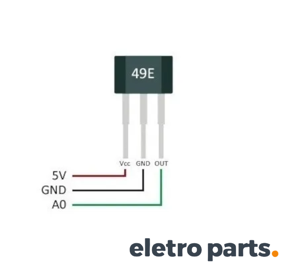 Sensor Magnético Efeito Hall 49E - Imagem 3