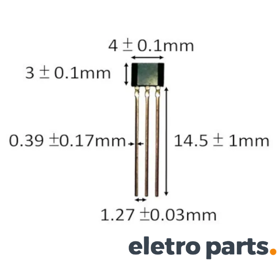 Sensor Magnético Efeito Hall 49E - Imagem 2