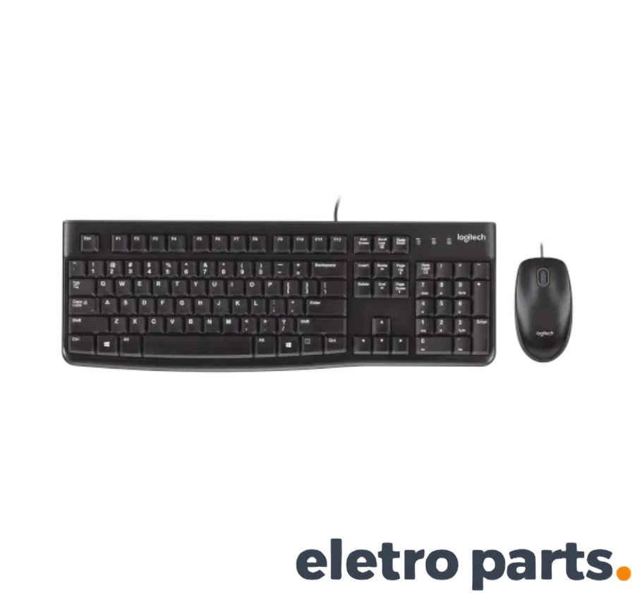 Combo Teclado + Mouse MK120 Preto - Logitech