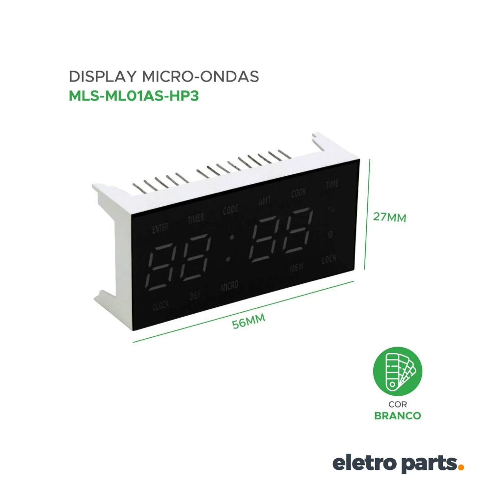 Display Forno Brastemp MLS-ML01AS-HP3 - Original