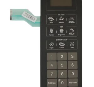 Membrana Mondial MO-02-34-B /  Preta com 27,7 x 9,6 cm