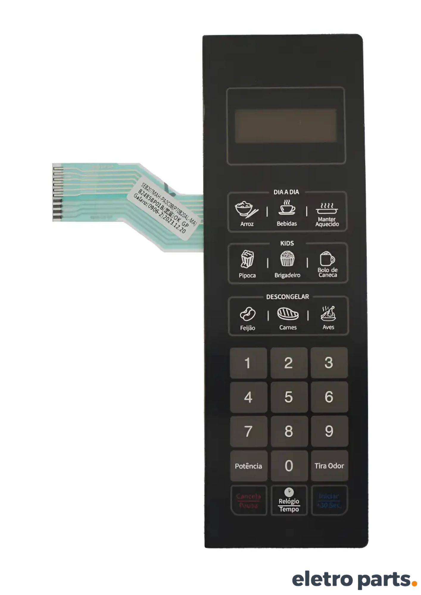 Membrana Mondial MO-01-21-B / Preta com 23,5 x 7,5 cm