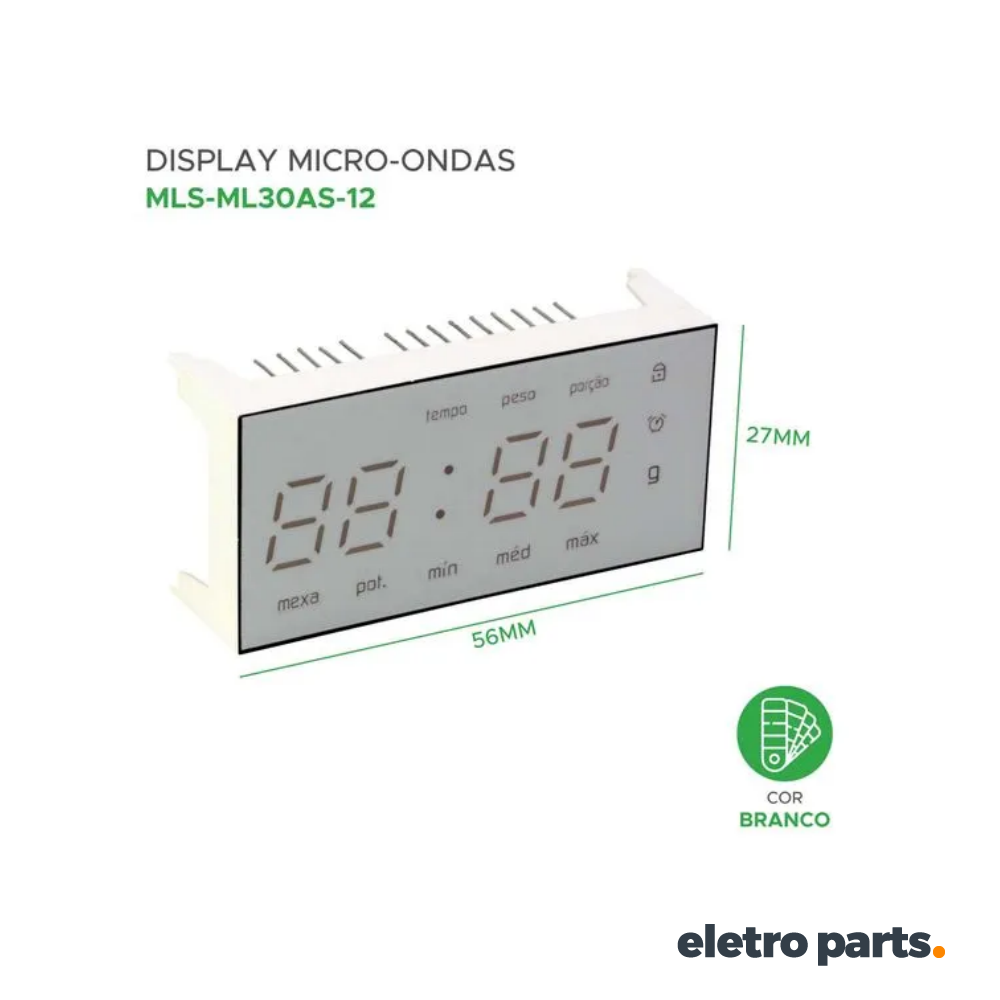Display Forno Brastemp BMS-45 MLS-ML30AS-12