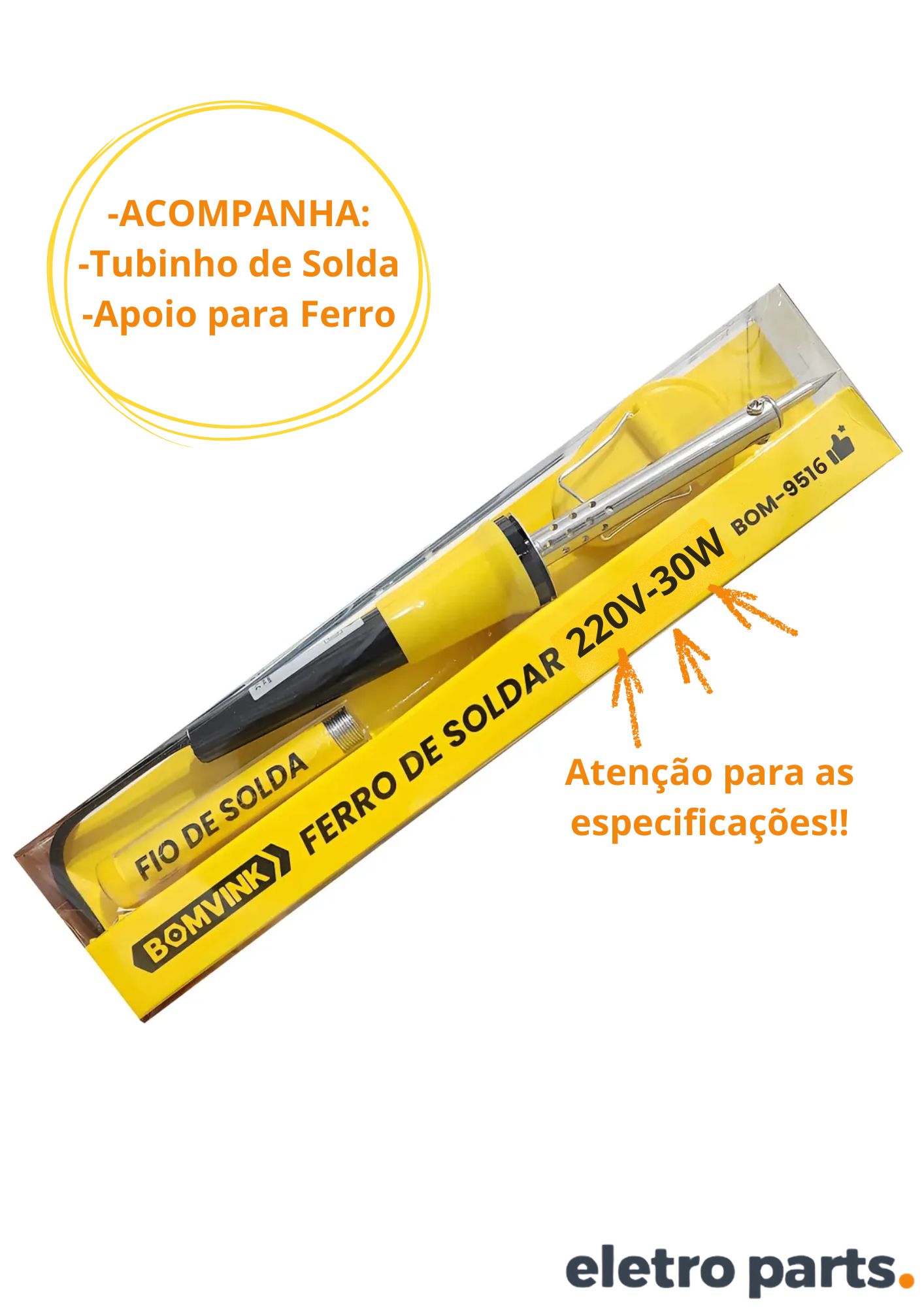 Ferro Solda 30W / 220V - Bomvink - Imagem 2