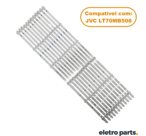 Barra JVC 70" LT70MB508 - 12 Barras / 6 Led's