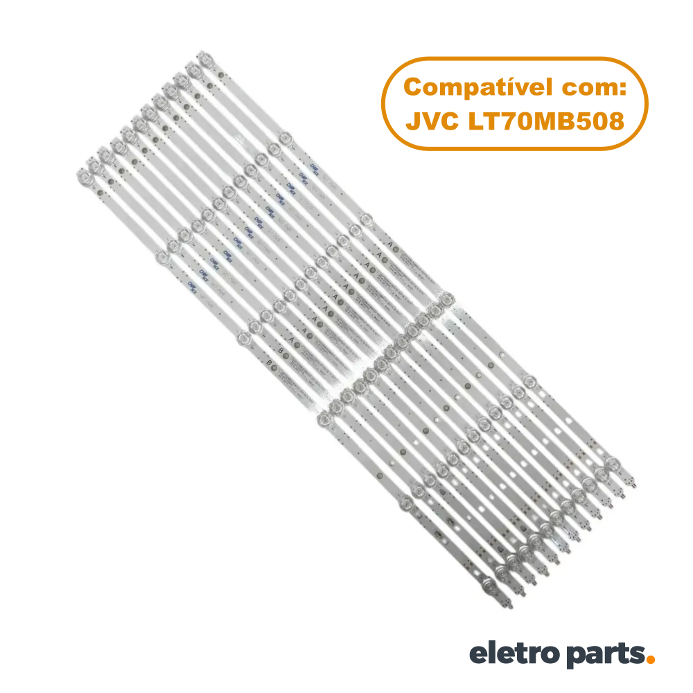 Barra JVC 70" LT70MB508 - 12 Barras / 6 Led's