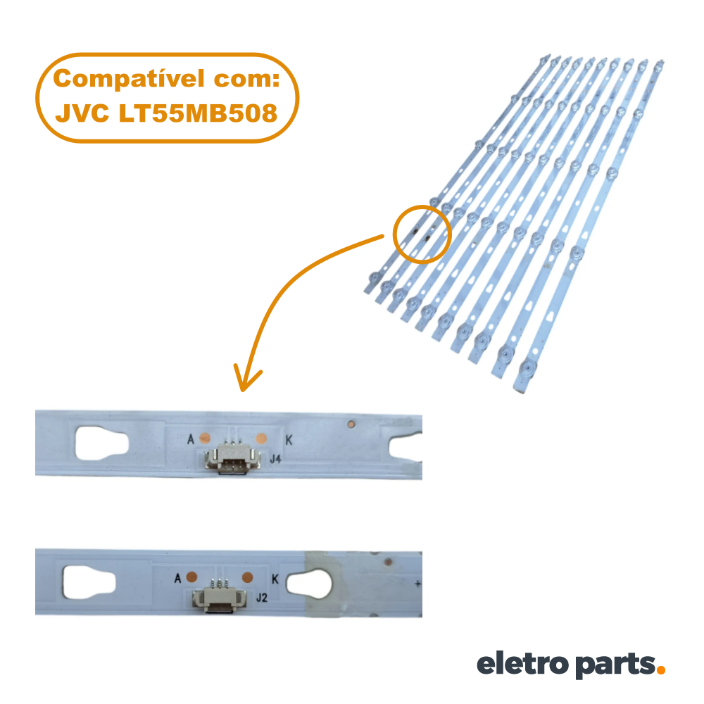 Barra JVC 55" LT55MB508 - 10 Barras / 5 Led's - Imagem 2