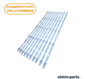 Barra JVC 55" LT55MB508 - 10 Barras / 5 Led's