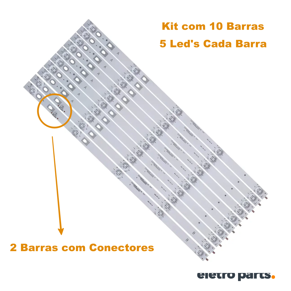 Barra JVC 55" LT55MB508 - 10 Barras / 5 Led's - Imagem 3