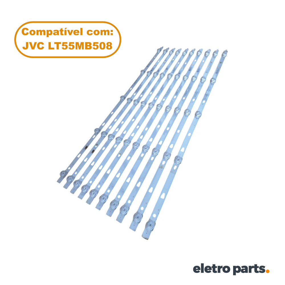 Barra JVC 55" LT55MB508 - 10 Barras / 5 Led's