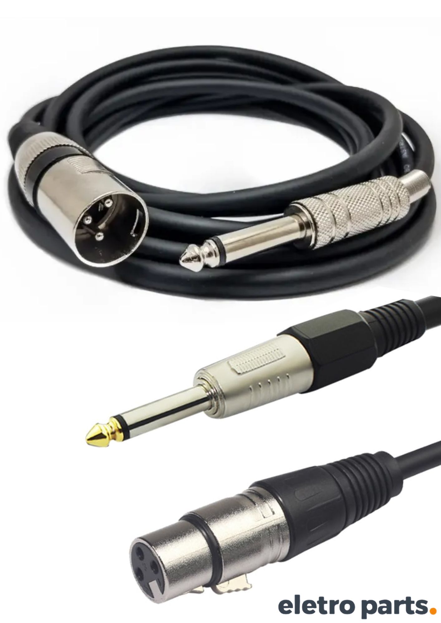 Cabo XLR(F) x P10 c/ 3 Metros – MXT Pro Series - Imagem 3