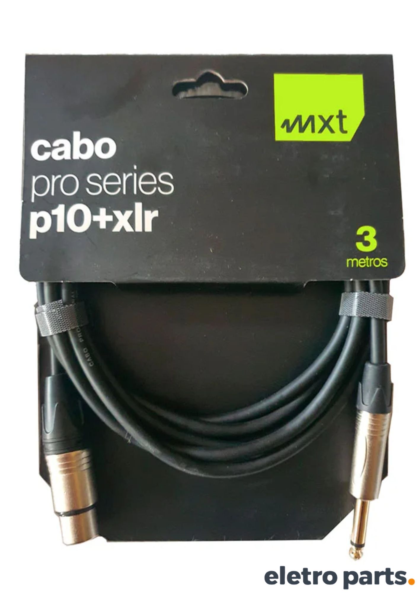 Cabo XLR(F) x P10 c/ 3 Metros – MXT Pro Series