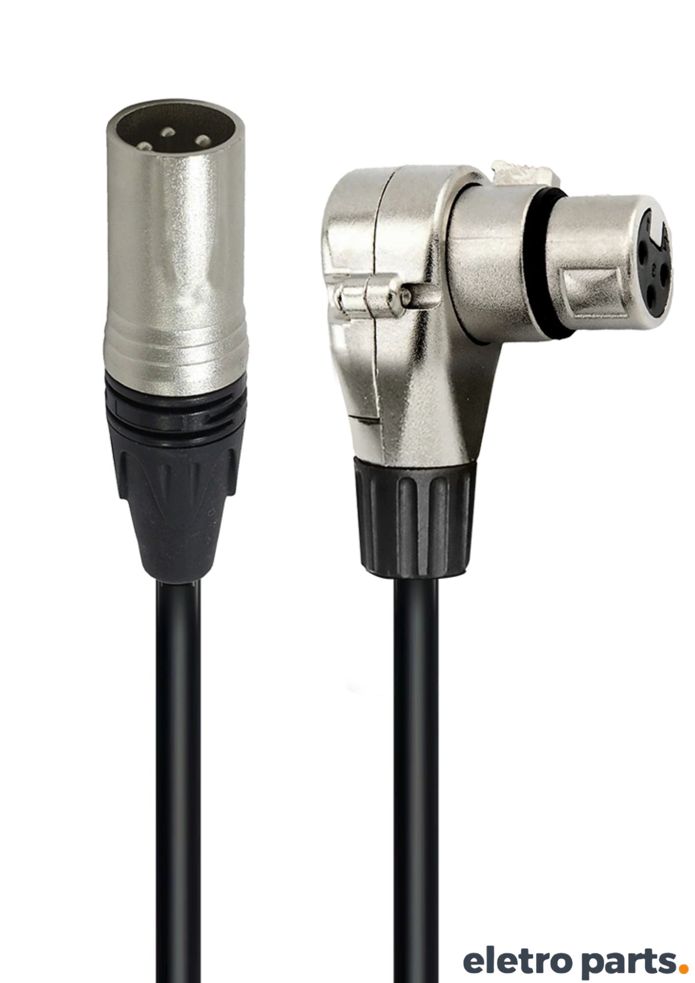 Cabo XLR Macho x XLR Fêmea 90º c/ 10 Metros – MXT Pro Series - Imagem 2