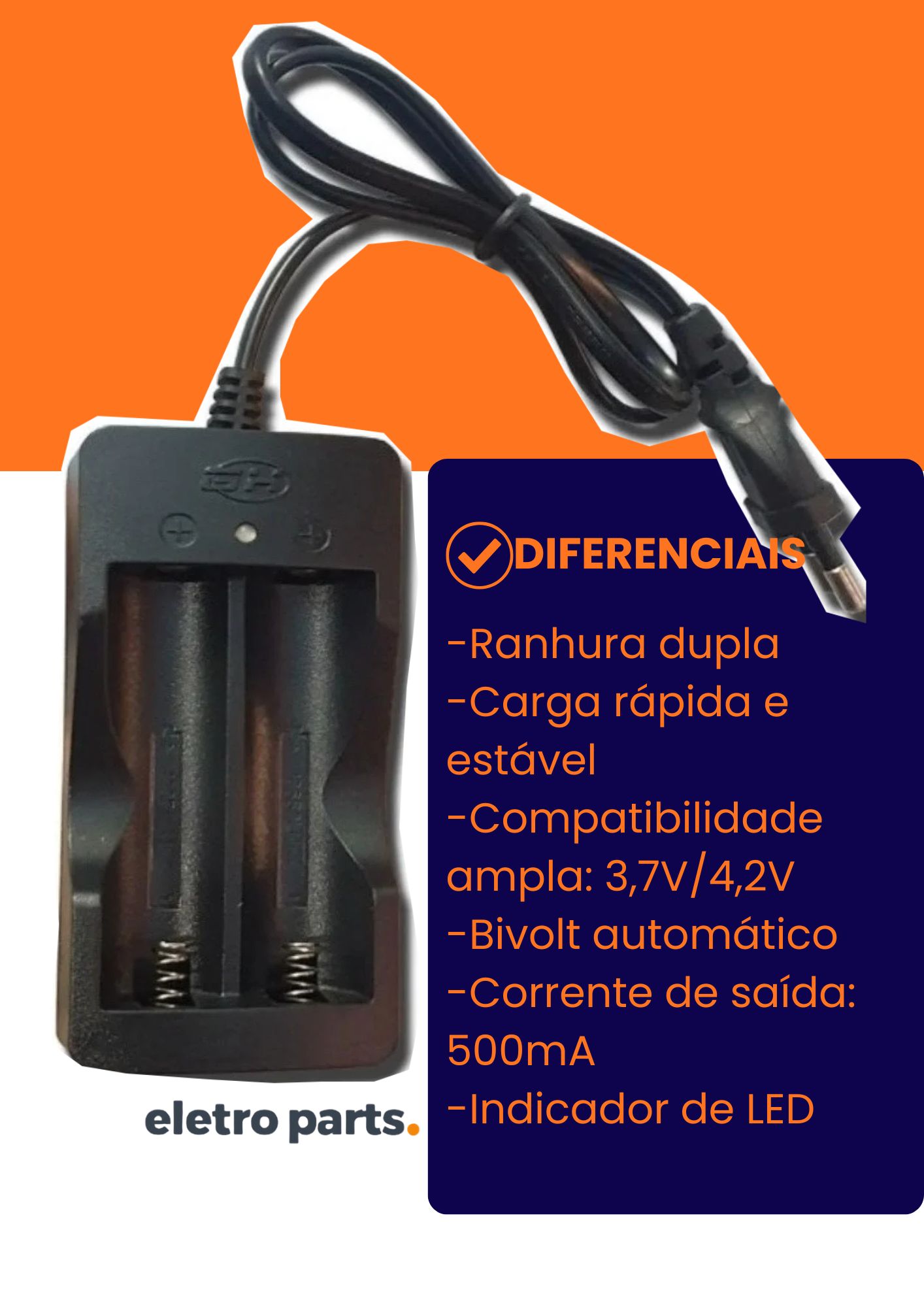 Carregador de Bateria Lehmox LEY-2040 - Carga Rápida - Imagem 2