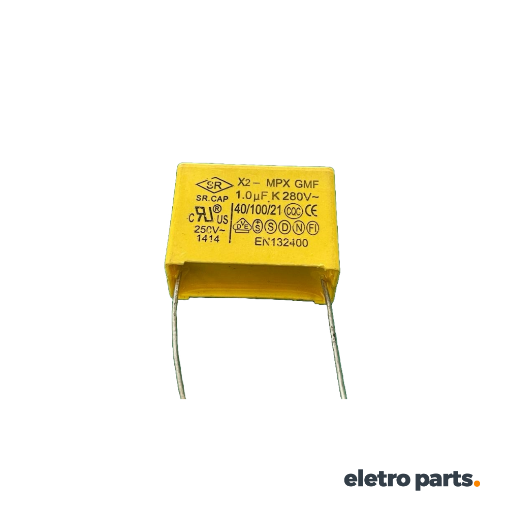 Capacitor Supressor MKP 1,0uF / 280V X2