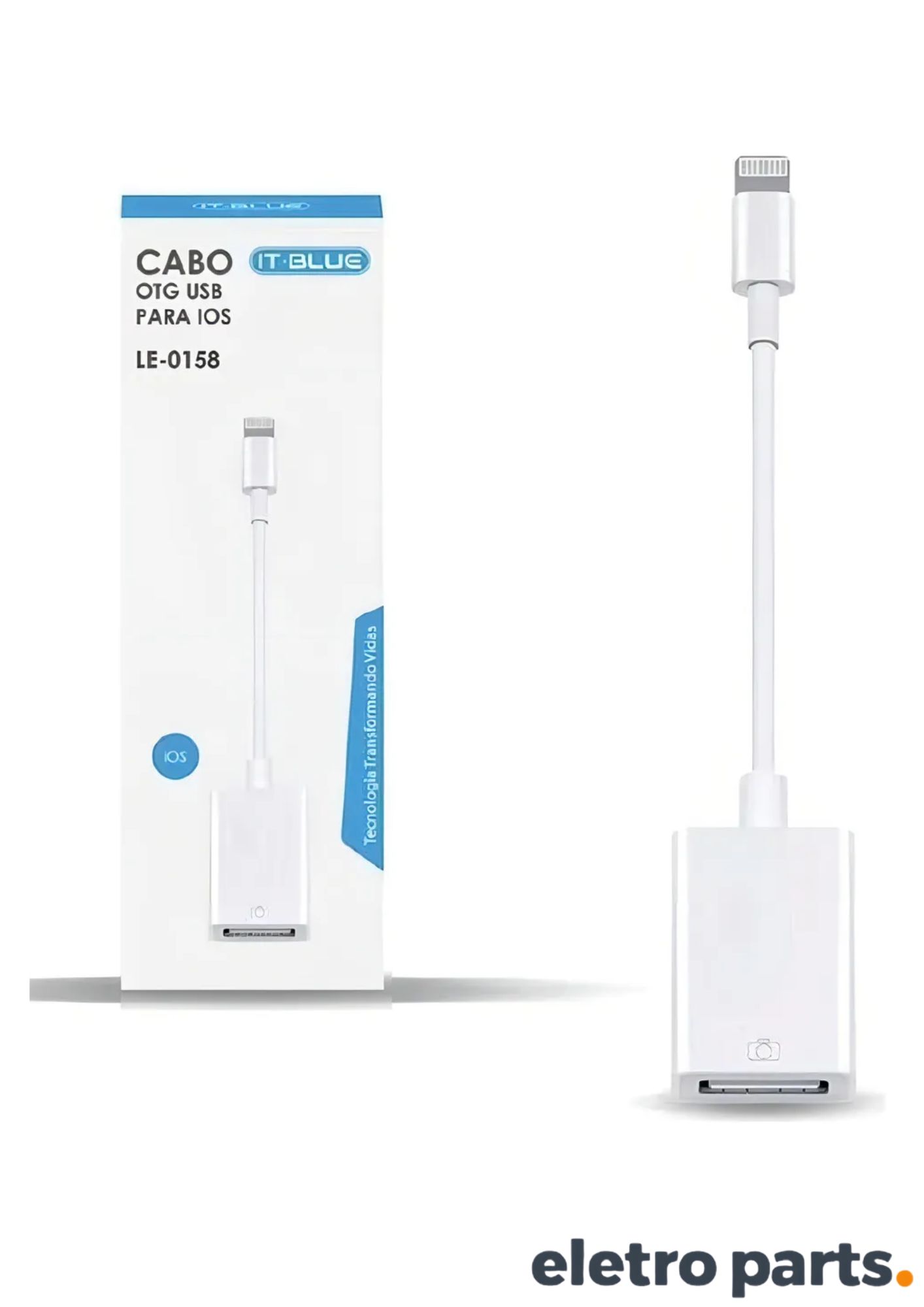 Cabo OTG IOS x USB Fêmea