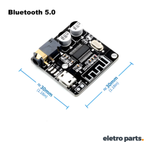 Mini Módulo Receptor Bluetooth 5.0 Áudio MP3 Estéreo