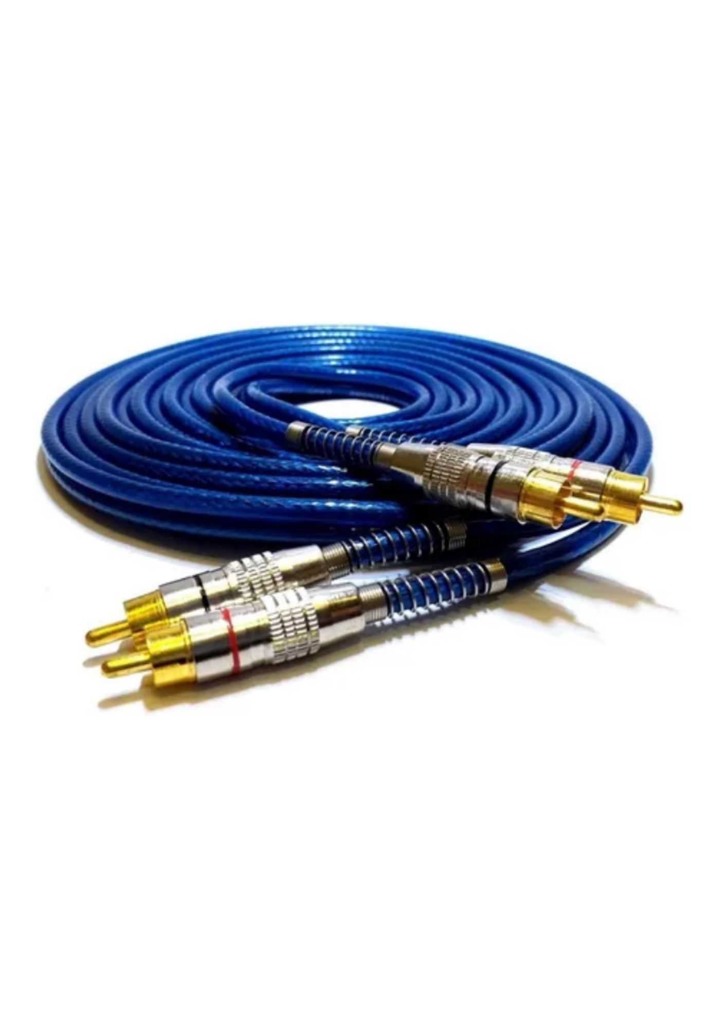Cabo 2RCA + 2RCA / Dupla Blindagem 5 Metros – Conector Banhado a Ouro - Imagem 6