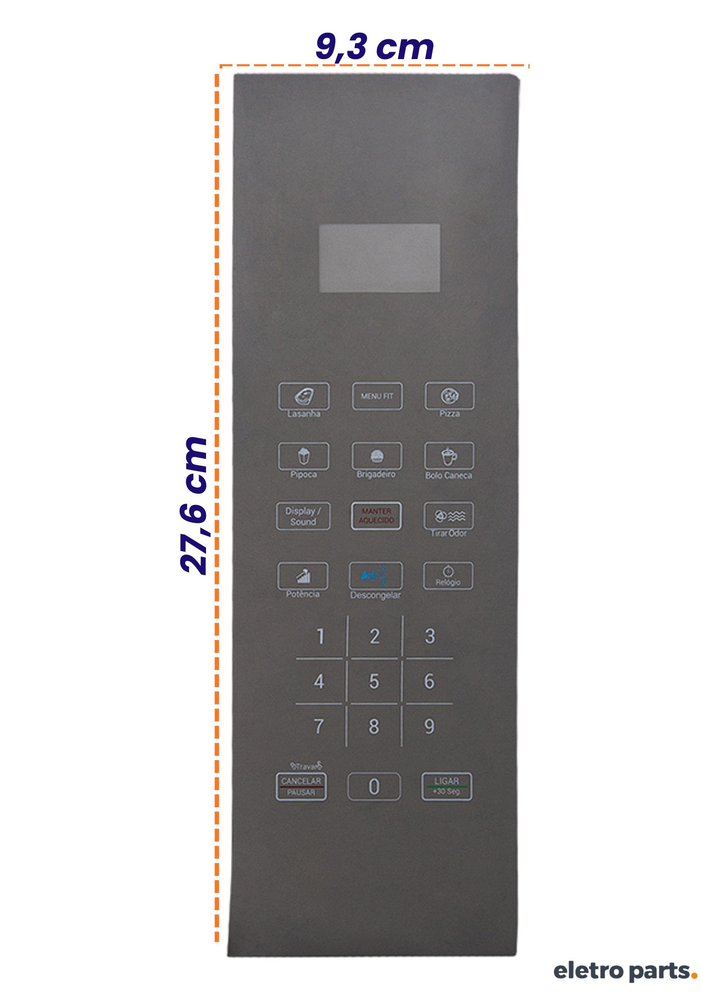 Membrana Philco PMO38 ES - Espelhada / 27,6 x 9,3cm - Imagem 2