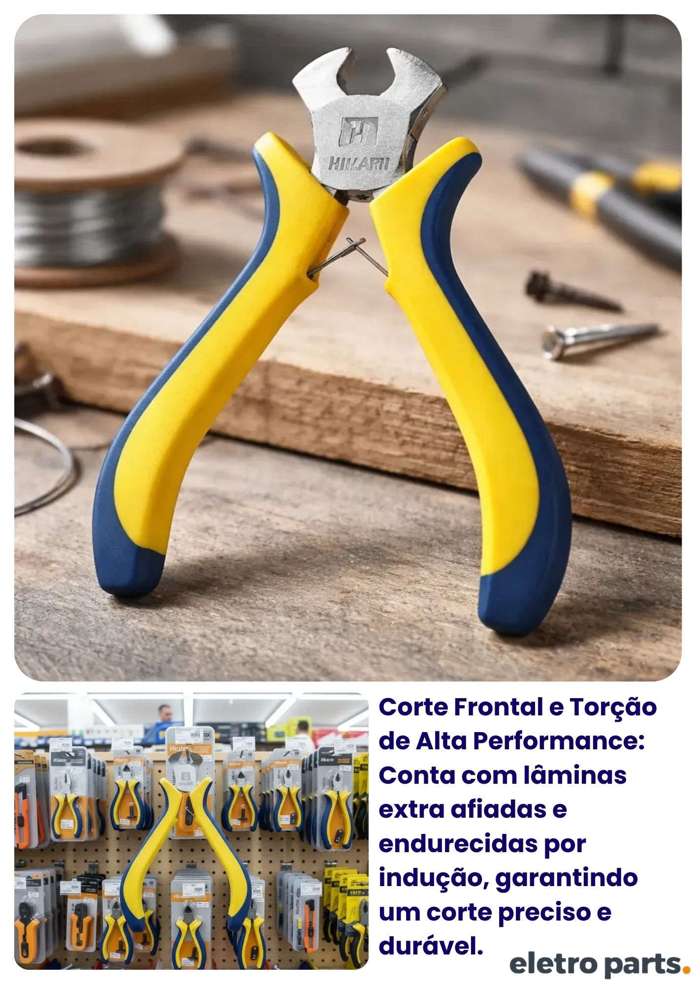 Alicate Corte Frontal 4,2" HK-505 - Hikari - Imagem 3