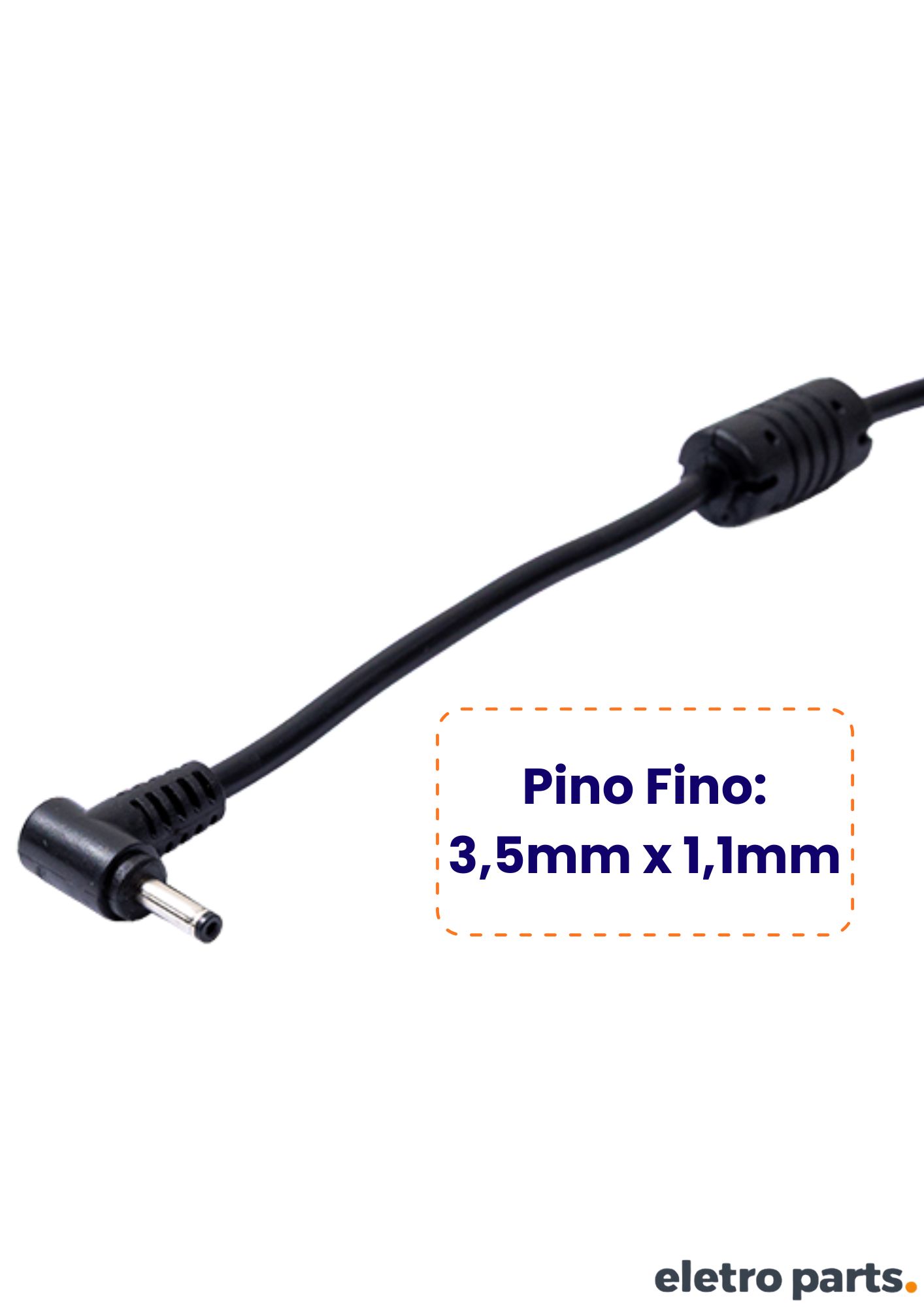Fonte 19V x 2,37A / 45W - Plug Fino 3,5 x 1,1mm - Acer Aspire - Imagem 3