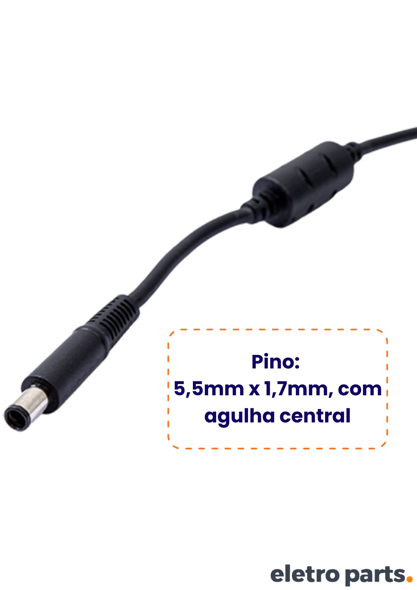 Fonte 19,5V x 9,23A / 180W - Plug FIno 7,4 x 5,0mm - Dell G3 - Imagem 3