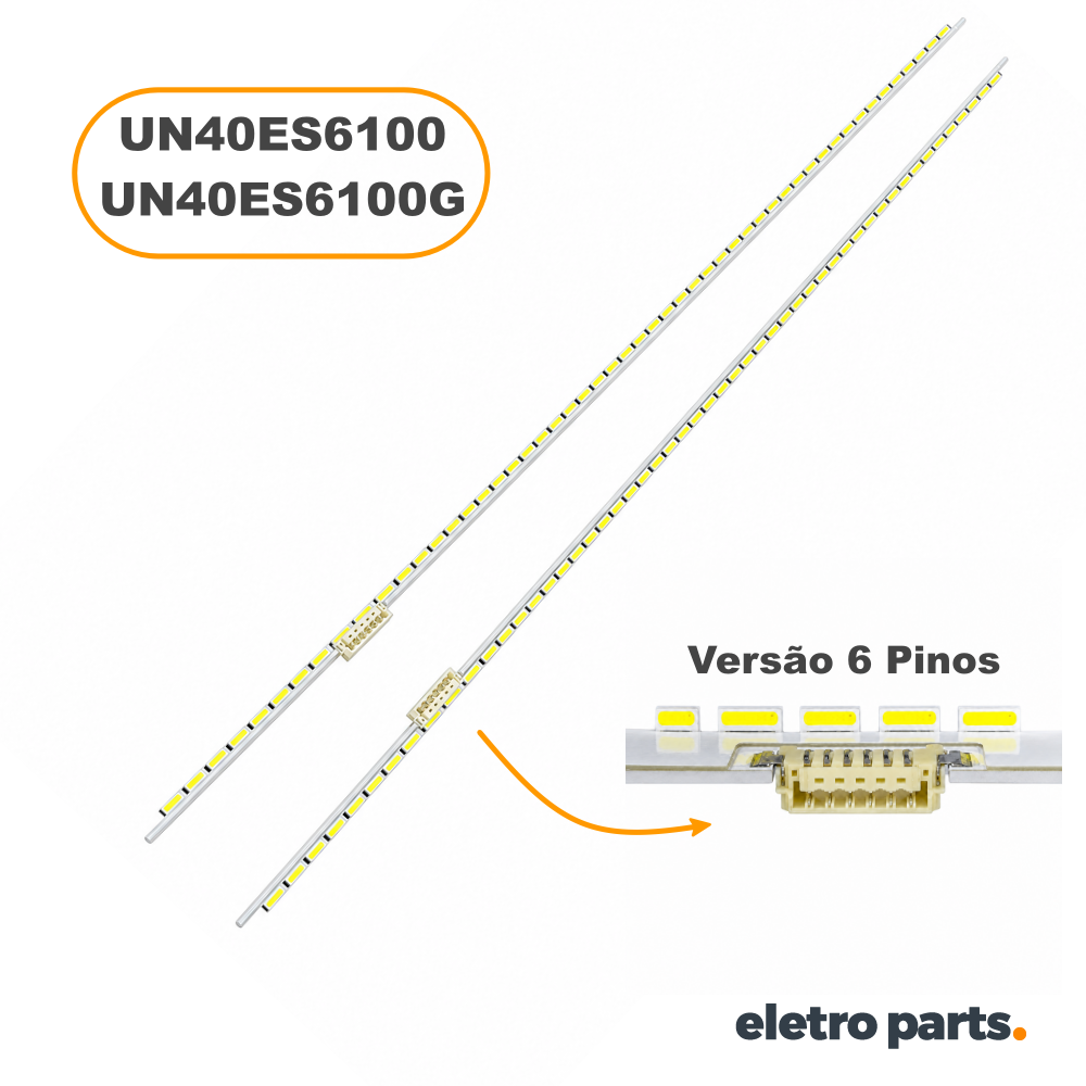 Barra Samsung 40" UN40ES6100G Versão 6 Pinos - 2 Barras - Imagem 3