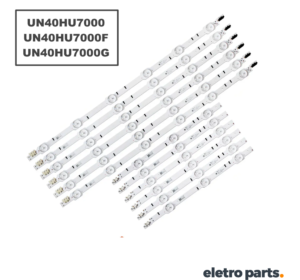 Barra Samsung 40" UN40HU7000 UN40HU7000F UN40HU7000G - Kit com 12 Barras