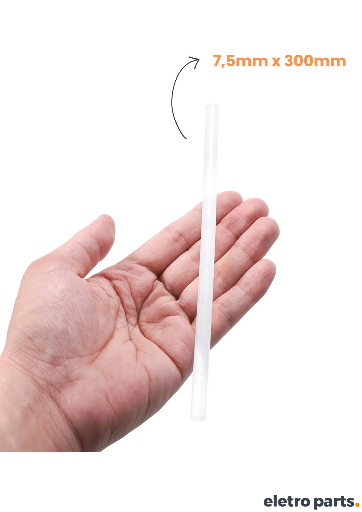 Cola Bastão 7,5mm Transparente - Pacote 5 Unidades - Imagem 2