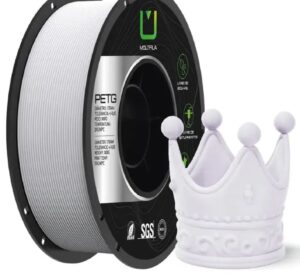 Filamento PETG Branco Matte 1,75 mm 1 kg MultFila para Impressora 3D