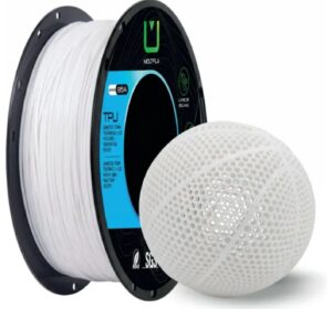 Filamento TPU Branco 1,75 mm 1 kg MultFila para Impressora 3D