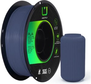 Apresentar a cor do filamento PLA Azul marinho e um projeto feito com ele