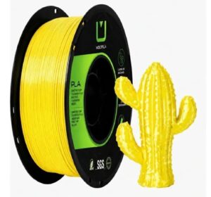 Filamento PLA Silk Amarelo 1,75 mm 1 kg MultFila para Impressora 3D