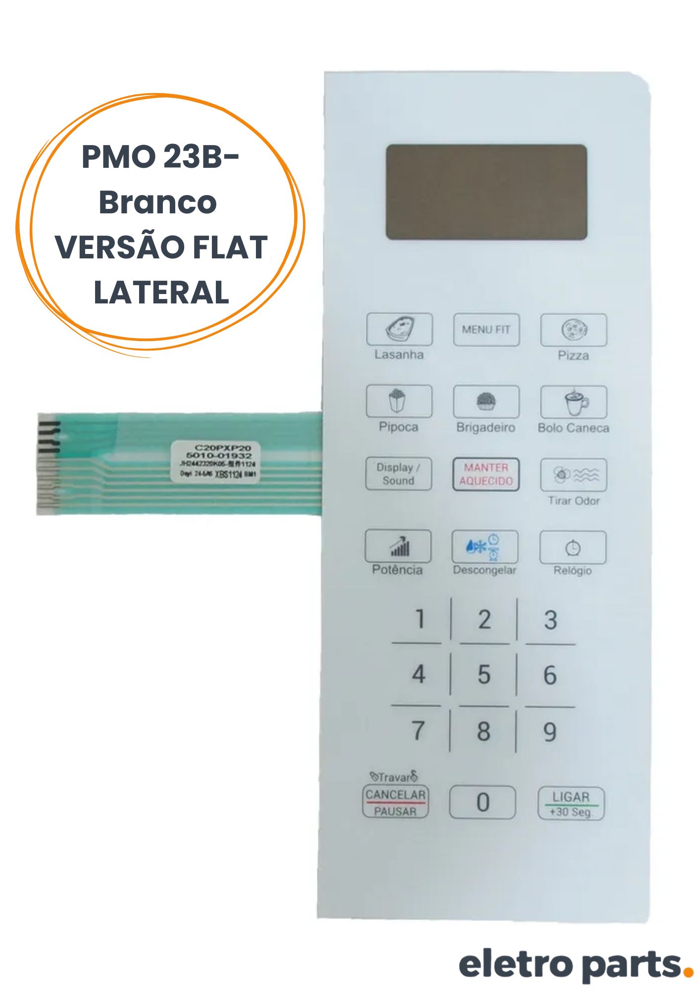 Membrana Philco PMO23B - Flat Lateral - 23,5 x 9cm - Imagem 2