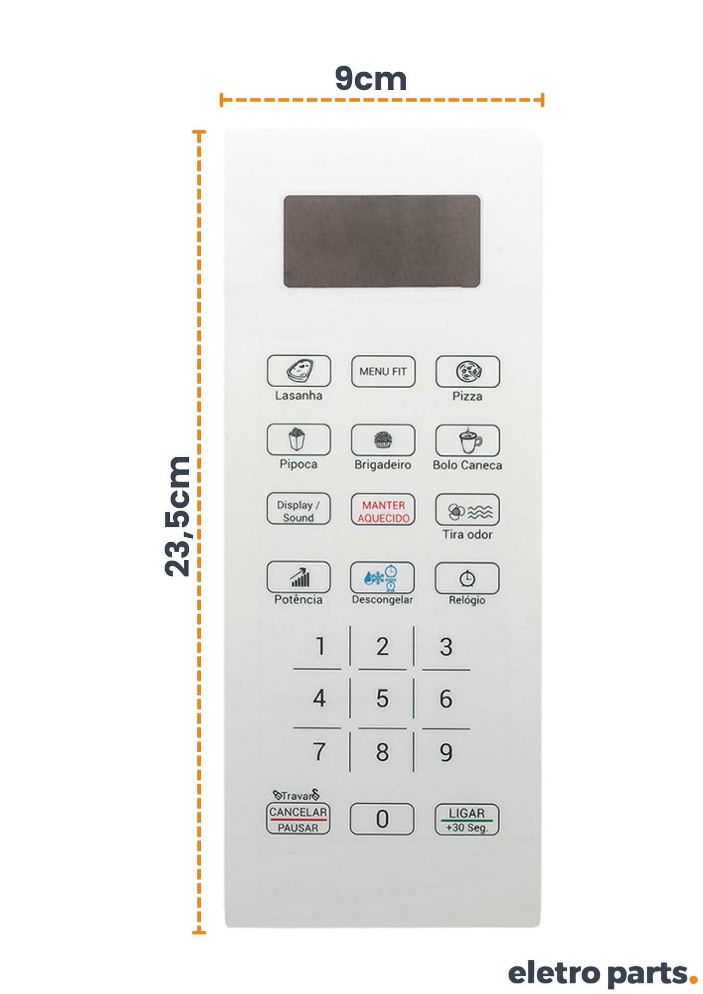 Membrana Philco PMO23B - Flat Lateral - 23,5 x 9cm - Imagem 3