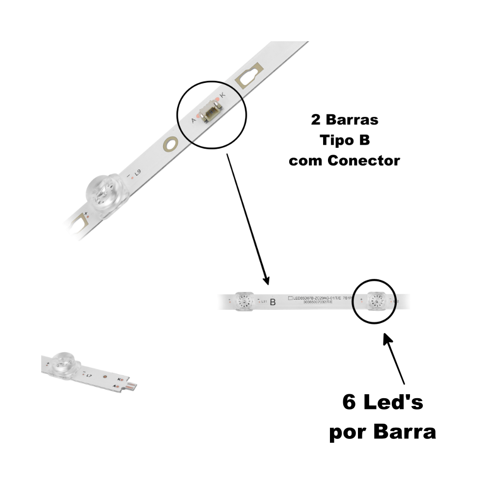 Barra JVC 65" LT65MB708 - 12 Barras / 6 Led's - Imagem 3
