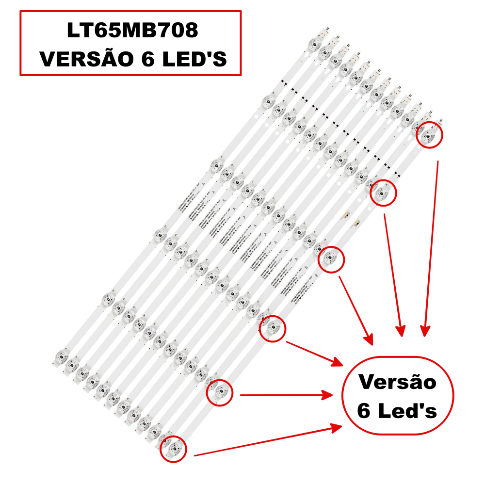 Barra JVC 65" LT65MB708 - 12 Barras / 6 Led's - Imagem 2