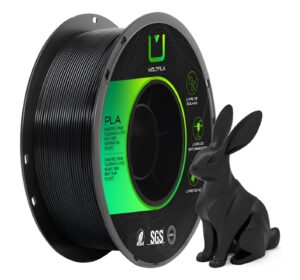 Filamento PLA Preto 1,75 mm 1 kg MultFila para Impressora 3D