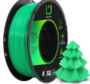 Filamento PLA Verde MultFila 1,75mm 1Kg para Impressora 3D