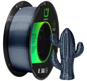 Filamento PLA Silk Aço Escovado 1,75 mm 1 kg MultFila para Impressora 3D