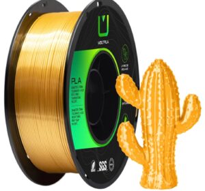 Filamento PLA Silk Ouro Metálico MultFila 1,75mm 1Kg para Impressora 3D