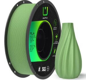 Filamento PLA Matte Verde Matcha 1,75 mm 1 kg MultFila para Impressora 3D