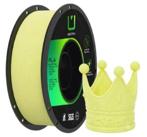 Filamento PLA Matte Amarelo Limão 1,75 mm 1 kg MultFila para Impressora 3D