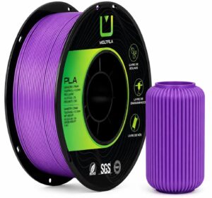 Filamento PLA Matte Roxo Iris 1,75 mm 1 kg MultFila para Impressora 3D