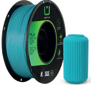 Filamento PLA Matte Azul Capri 1,75 mm 1 kg MultFila para Impressora 3D