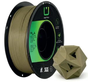 Filamento PLA Matte Castanho Satin 1,75 mm 1 kg MultFila para Impressora 3D