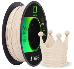 Filamento PLA Matte Bege Claro 1,75 mm 1 kg MultFila para Impressora 3D